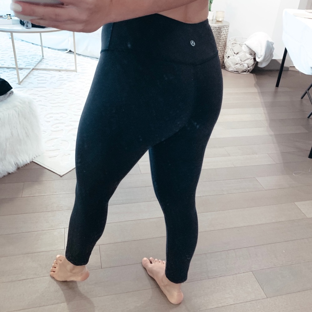 Black lulu 7/8 leggings